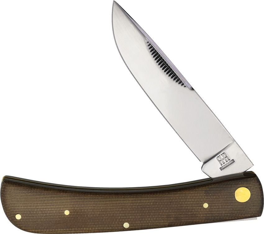 Custom Rough Rider RR2779 Work Knife – OD Green Dyed Burlap Micarta