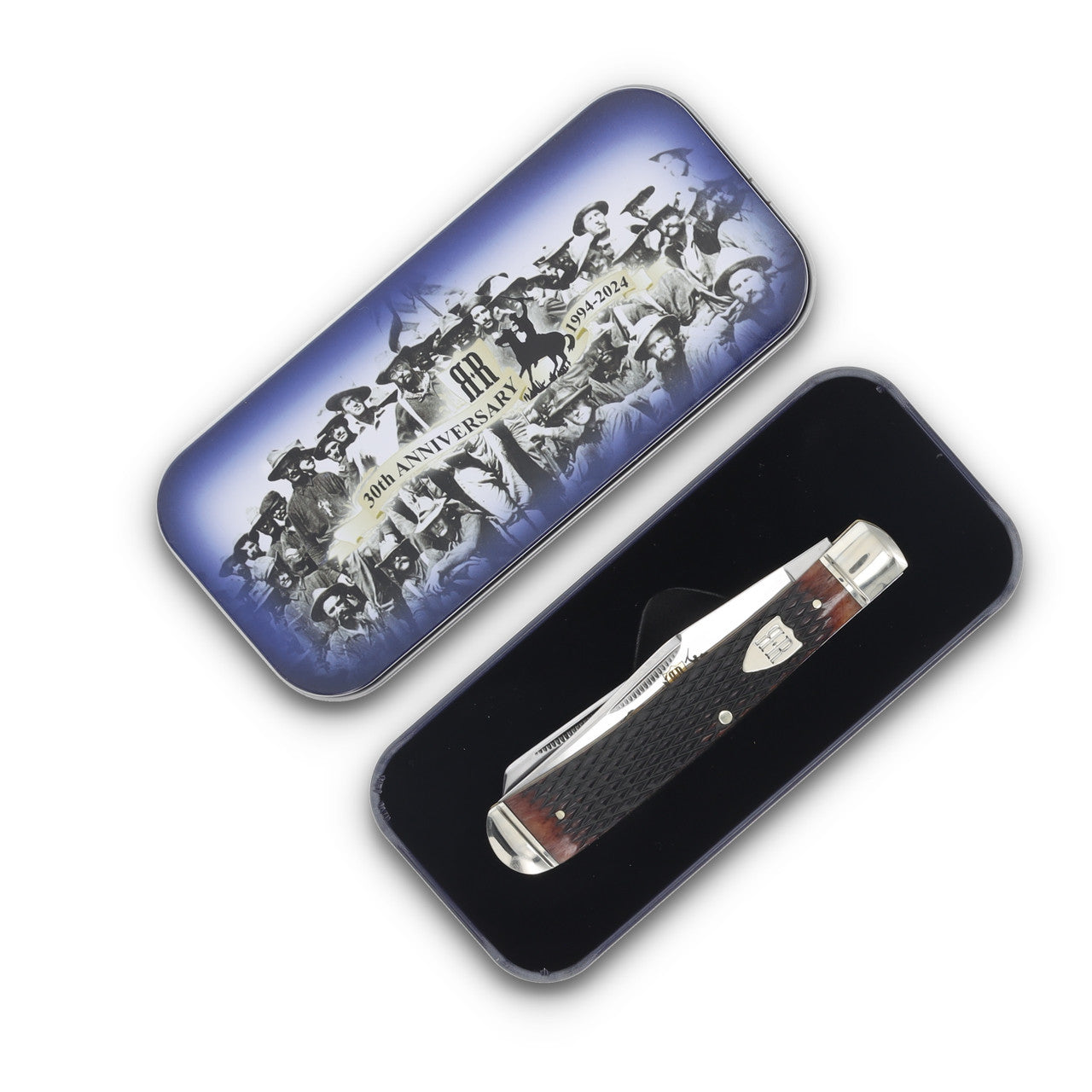 Rough Ryder 30th Anniversary Trapper Brown Bone Premium Traditional Folder