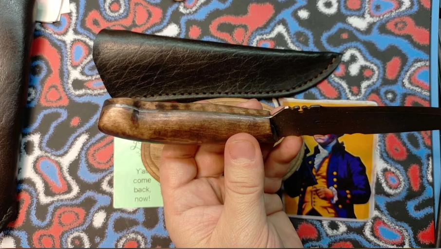 American Colonial French knife and Sheath
