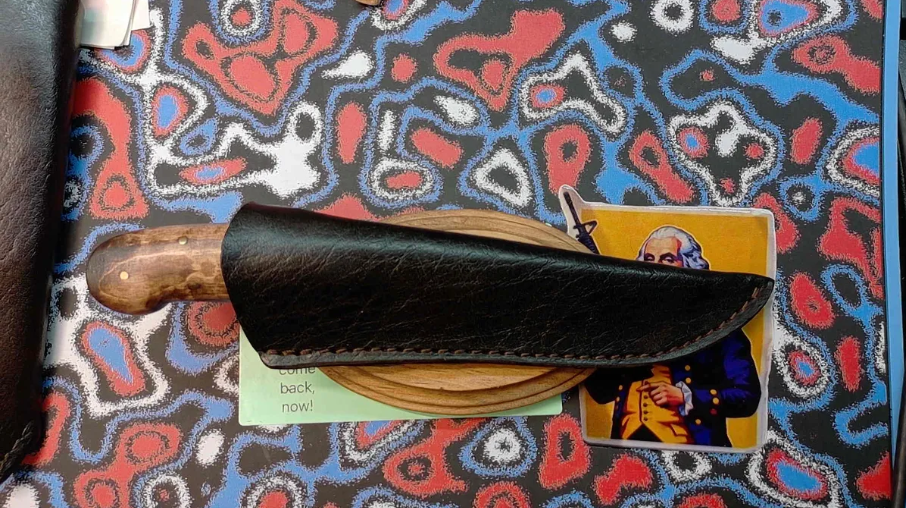 American Colonial French knife and Sheath