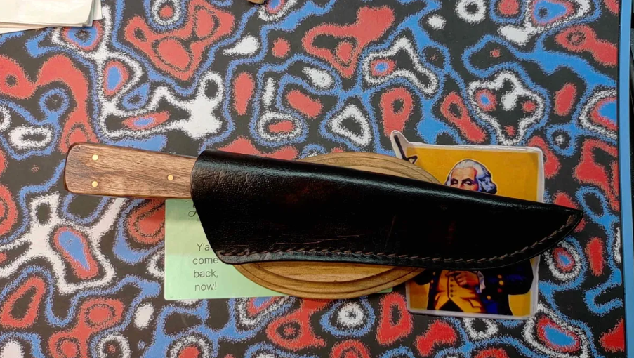 American Colonial English Knife and Sheath