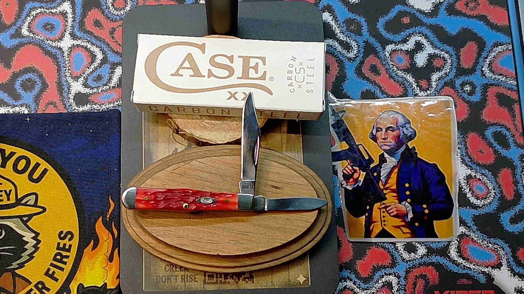 🔓  2022 Case XX 31959 Swell Center Jack - Dark Red Bone - 1095 Carbon Steel - VAULT RELEASE (NIB)