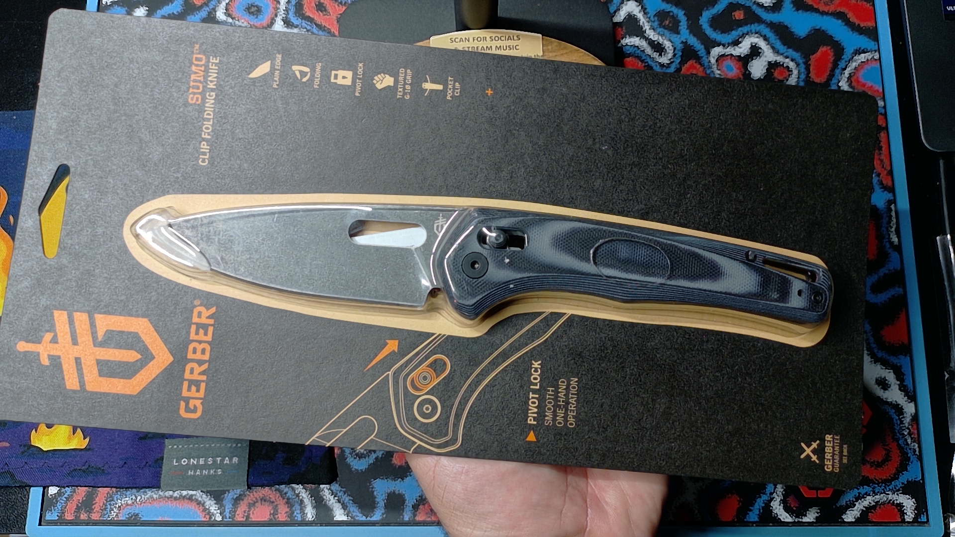 Gerber Sumo Dual-Texture G10 Manual Utility Tool - Solid Black Oxide (NIB)