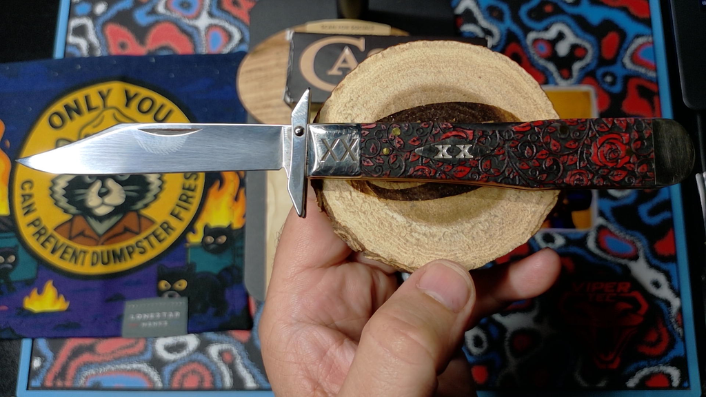 Case Knives 2022 Custom Rose Artisan Swing-Chassis Folder - Wild Horse Edition