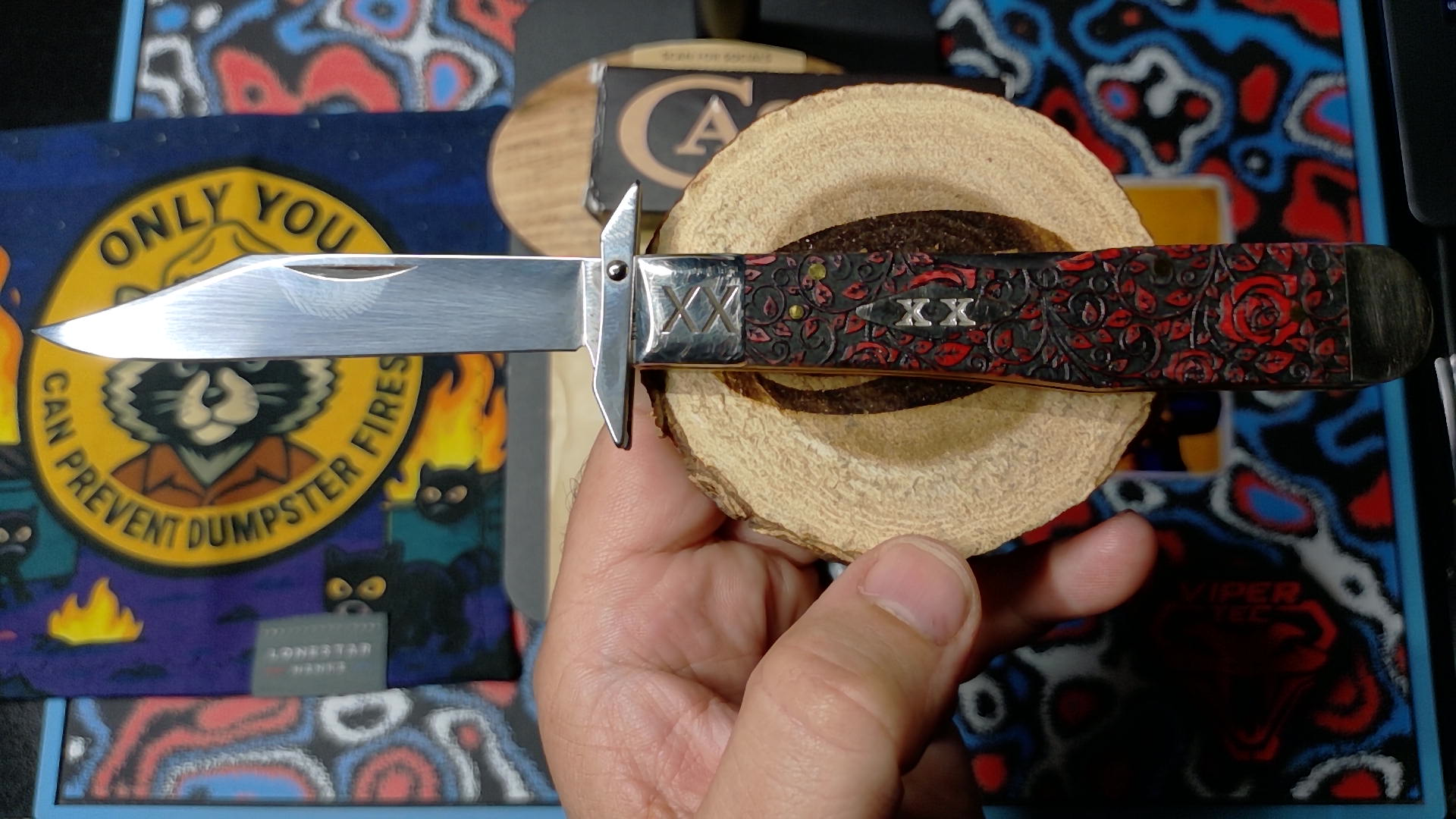 Case Knives 2022 Custom Rose Artisan Swing-Chassis Folder - Wild Horse Edition