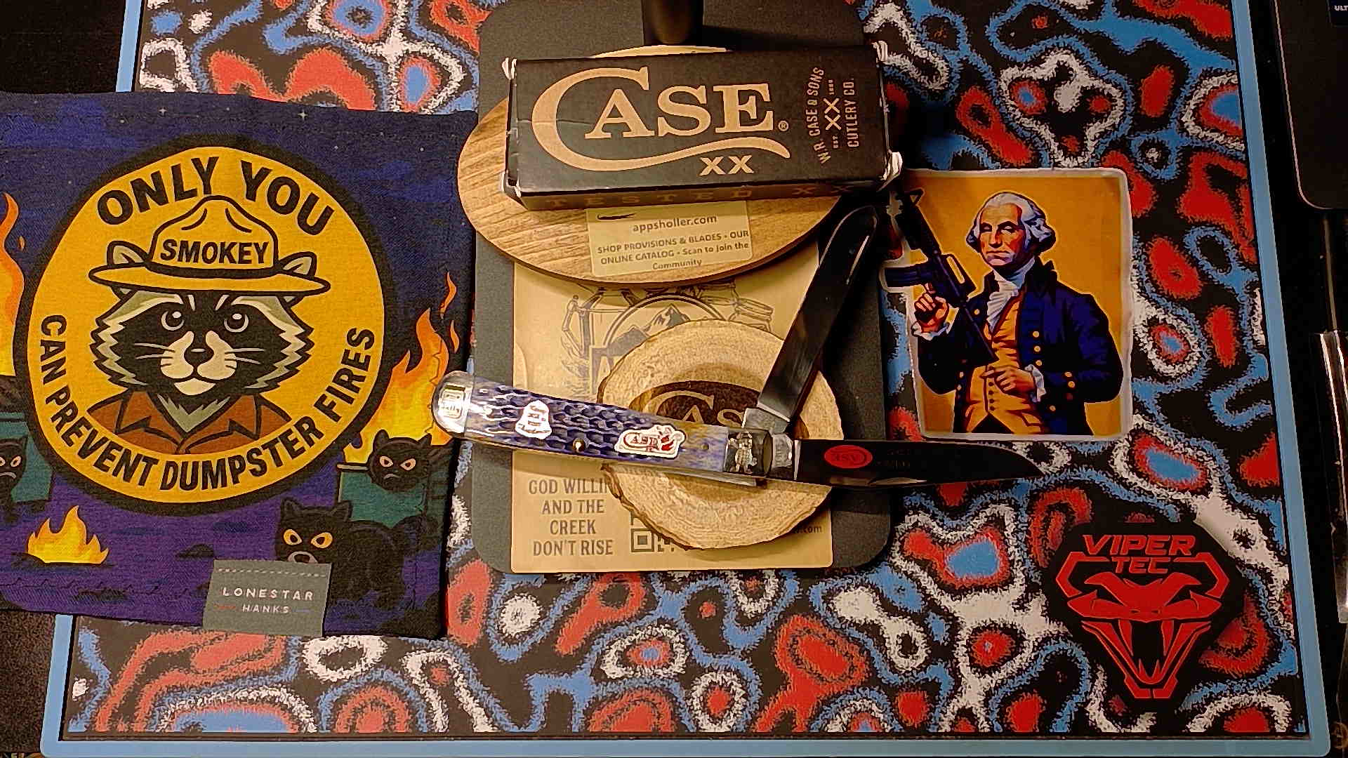 Case Knives Peanut Butter and Jelly (PB&J) Engraved Bolster Trapper (NIB)