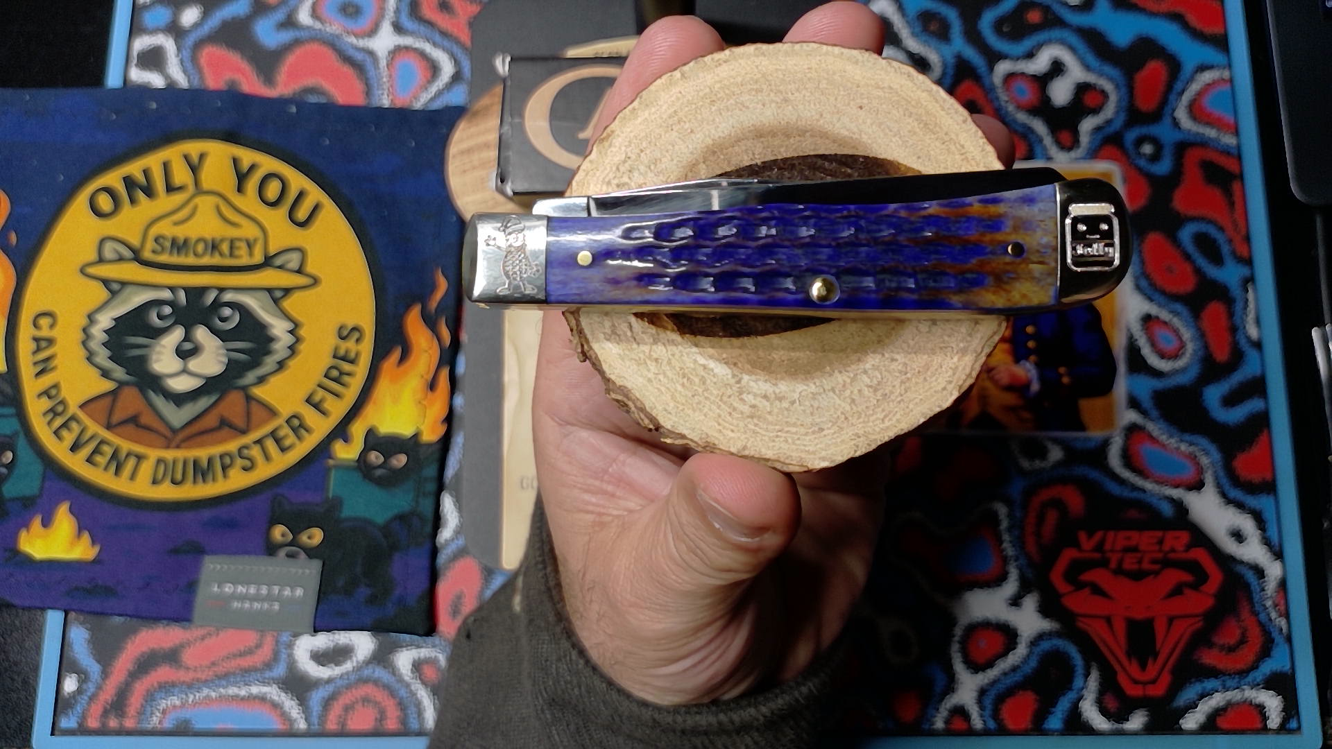 Case Knives Peanut Butter and Jelly (PB&J) Engraved Bolster Trapper (NIB)