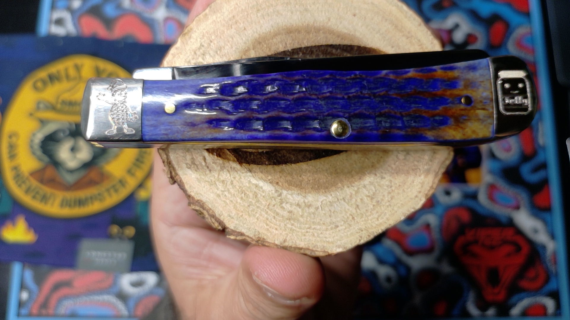 Case Knives Peanut Butter and Jelly (PB&J) Engraved Bolster Trapper (NIB)