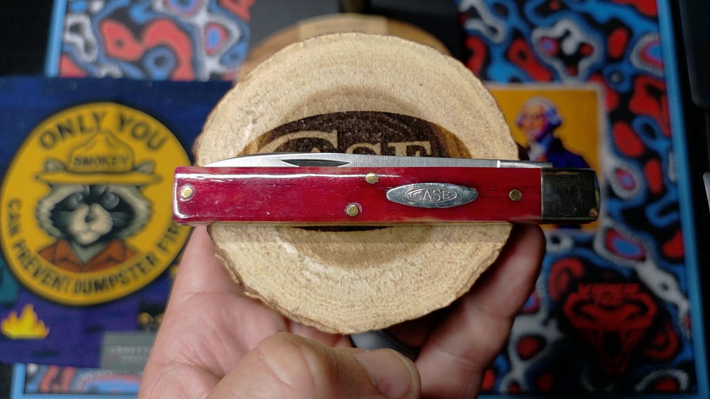 Vintage 1980 Case Knives Smooth Red Bone Doctor's Specialty Folder