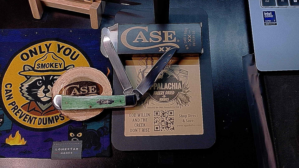 🦴 Case XX CA19940 Smooth Emerald Green Bone Traditional Trapper Folder (NIB)