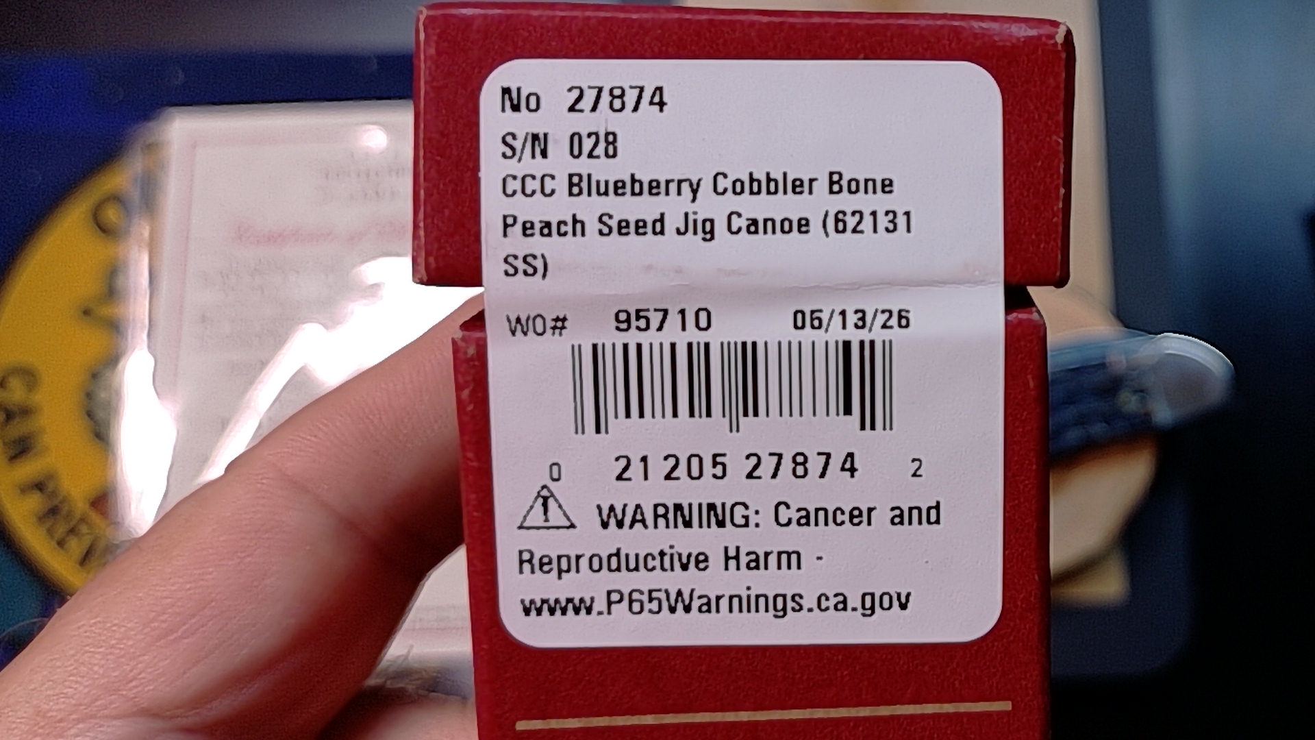 Case XX Blueberry Cobbler Bone Peach Seed Jig Canoe Pocket Knife - Limited Edition Serialized #28 of 320