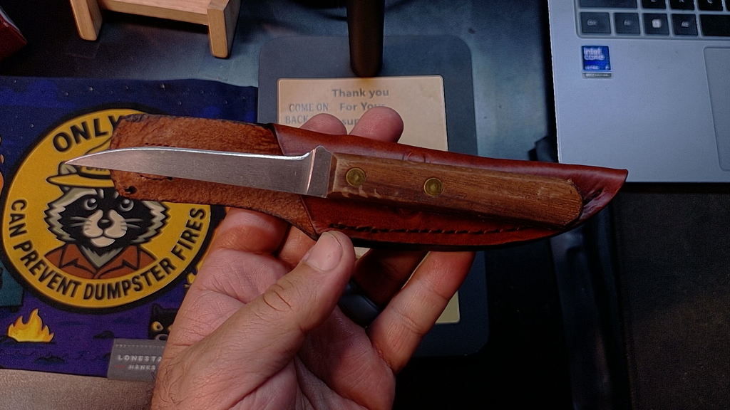 Ontario Knife Company 4" Fish Knife Fixed Blade Wooden Handle