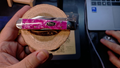 Case XX Pink Crackle Kirinite Smooth Cheetah Cub