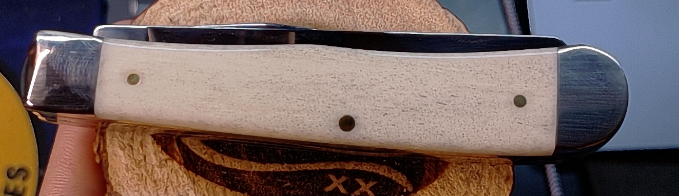 Case XX Sportsman Hunter Bird Dog Natural Bone Trapper #81224 USA