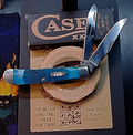 W.R. Case & Sons  25592 Caribbean Blue Bone Trapper Saw Cut