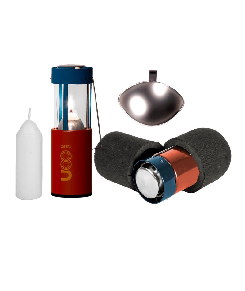 Original Candle Lantern Kit, Powder Coated-Blue and Red (TERRAFIRMA)