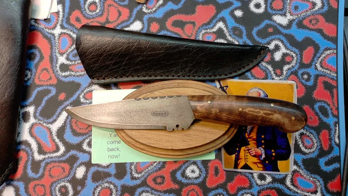 American Colonial French knife and Sheath