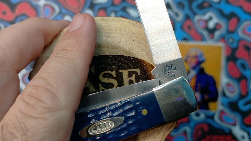 (2014)Case American Workman Trapper CA13000 Blue Jigged Carbon