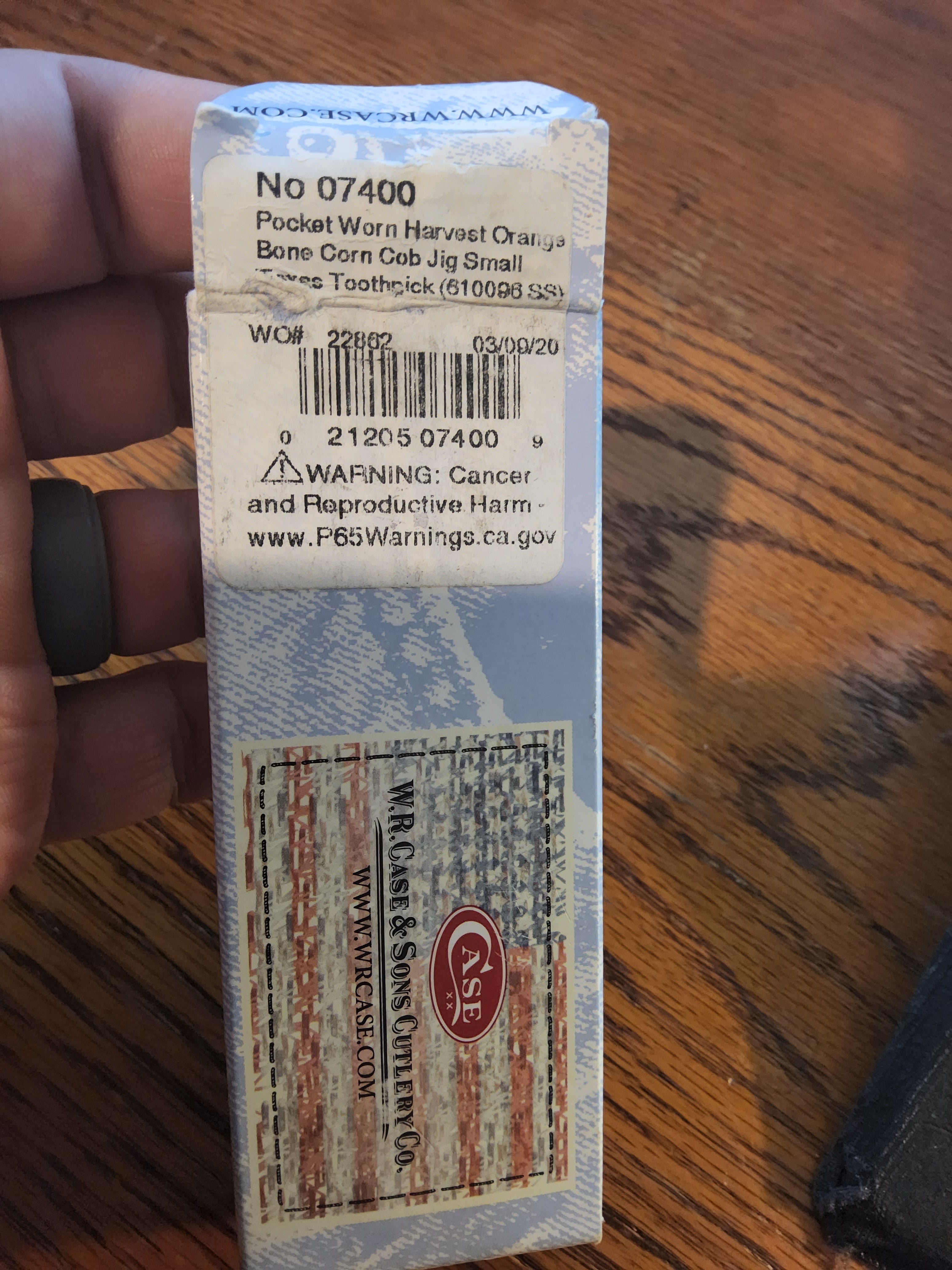 Case XX Harvest Orange Bone Small Texas Toothpick (610096 SS) - NIB