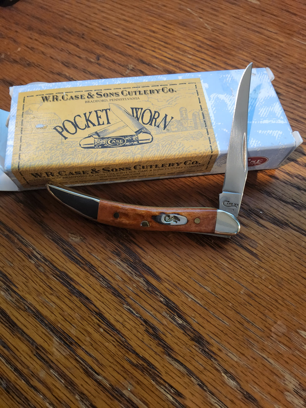 Case XX Harvest Orange Bone Small Texas Toothpick (610096 SS) - NIB
