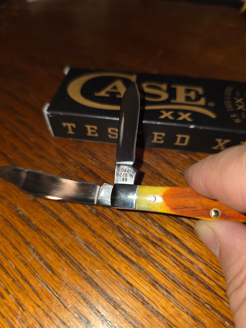 Case XX Pumpkin Spice Bone Sawcut Small Swell Center Jack. (2022 Vault Program)