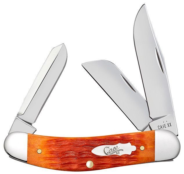 Case XX Tequila Sunrise Crandall Jigged Bone 3-Blade Sowbelly CA57532