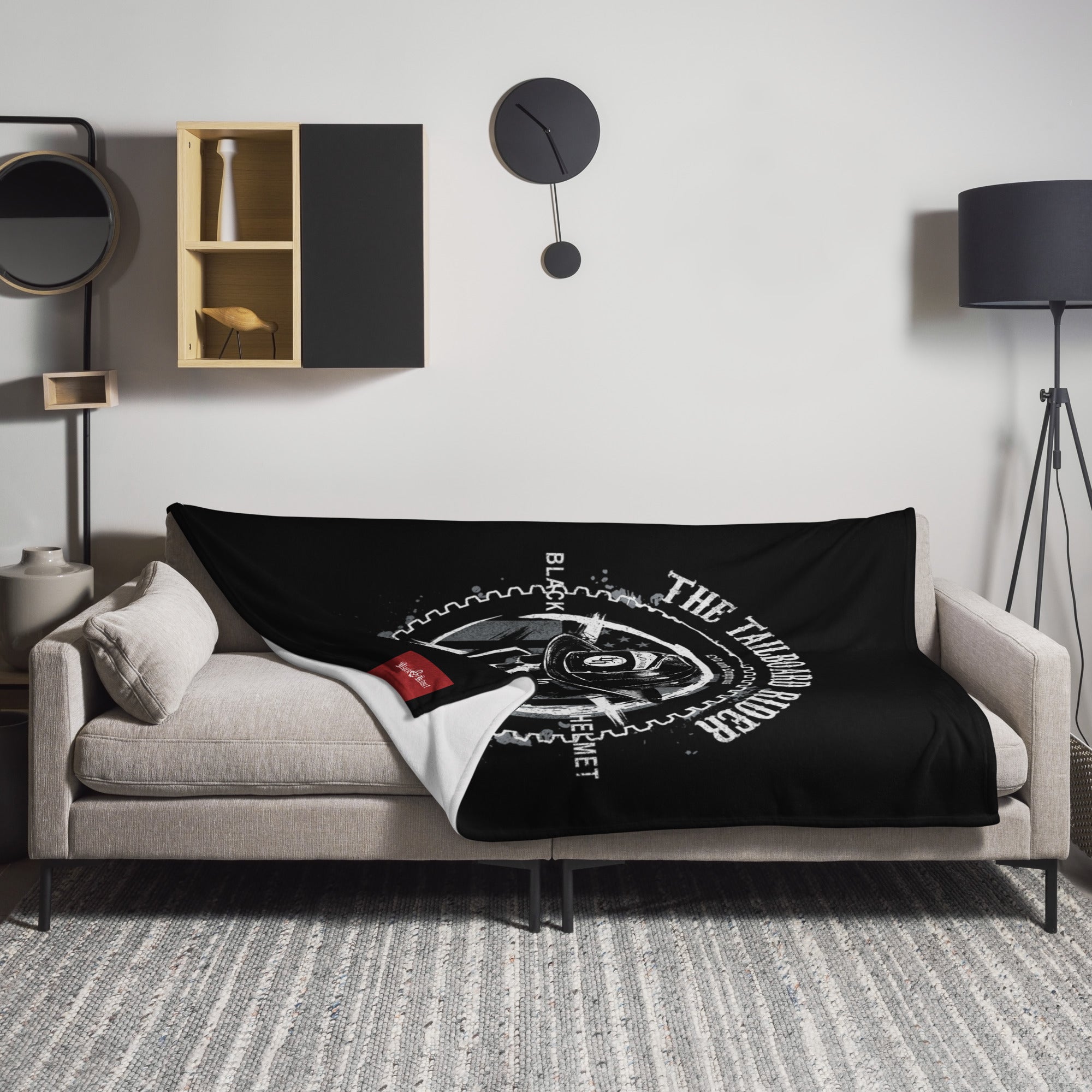 Tailboard Rider Throw Blanket